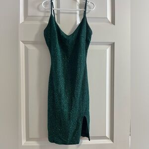 Windsor Sparkling Green Mini Dress